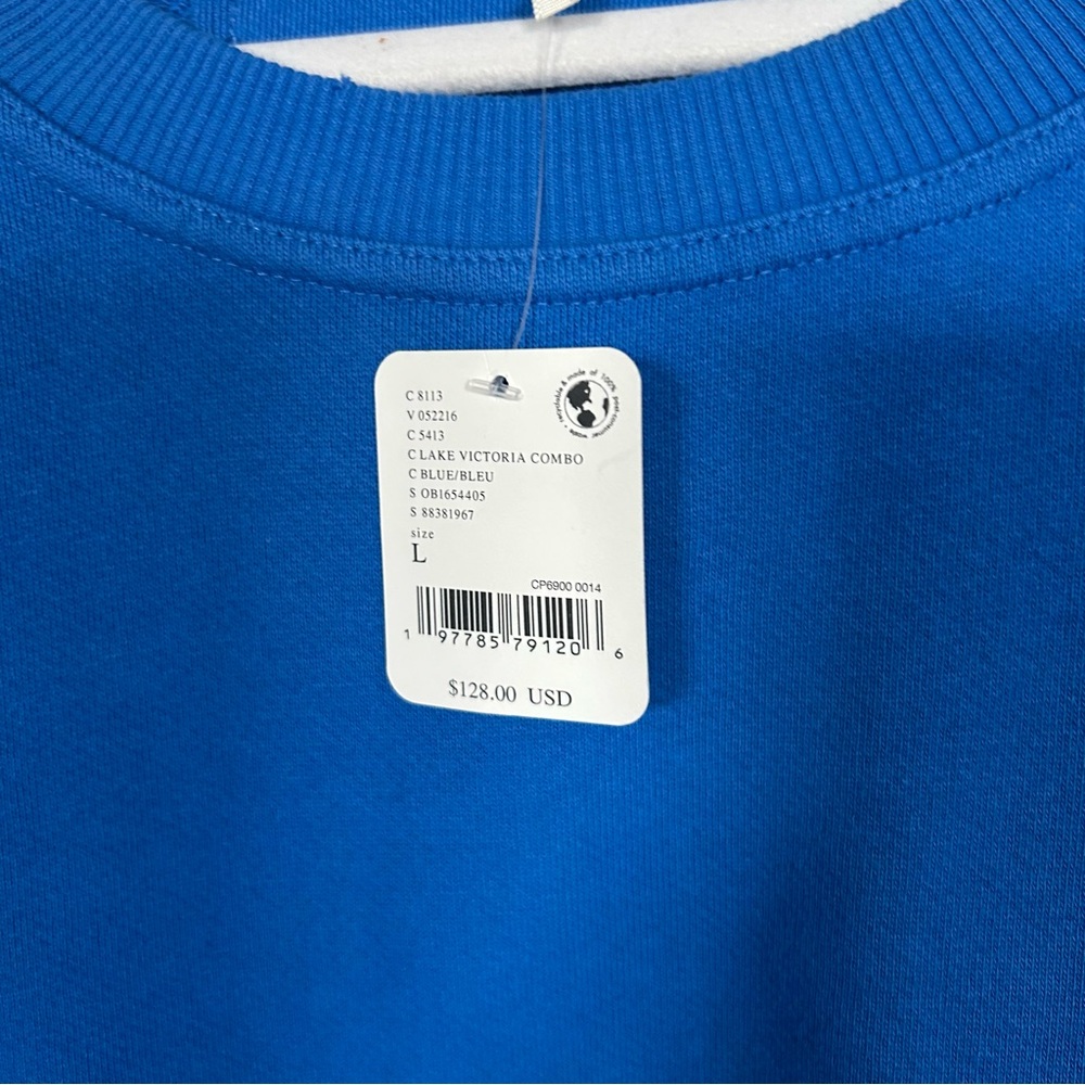 NWT Free People Eleanor Sweatshirt Dress Lake Victoria Blue - Picture 7 of 7